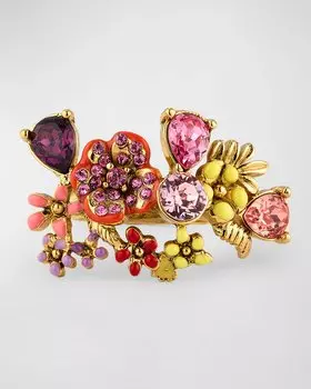Эмалированное кольцо «Цветник» Oscar de la Renta, цвет Multi