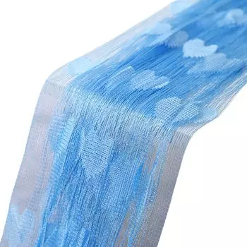 JEMIDI 2x непрозрачные шторы 140х250см - комплект из 2 штор с рюшами на универсальной ленте - 100% полиэстер шарф длинный для гостиной спальни - бирюзовый Stuttg, темно-синий