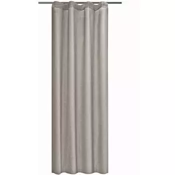 JEMIDI непрозрачная штора - штора с рюшами, универсальная лента - 100% полиэстер, декоративная штора длинная для гостиной, спальни - простота установки, светло-серый