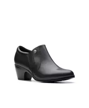 Эмили 2 Рейна Утепленные Ботильоны на Плоской Подошве Clarks, черный