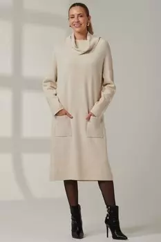 Эмма вязаный длинный джемпер Jolie Moi, коричневый