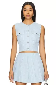 Эммелин топ Line & Dot, голубой