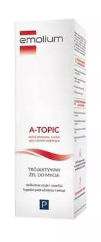 Эмолиум, A-Topic, трехактивный очищающий гель, 200 мл, Emolium