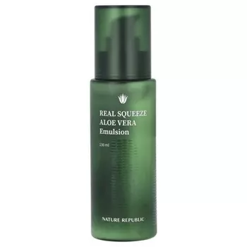 Эмульсия Real Squeeze Aloe Vera 4,39 жидких унций 130 мл Nature Republic