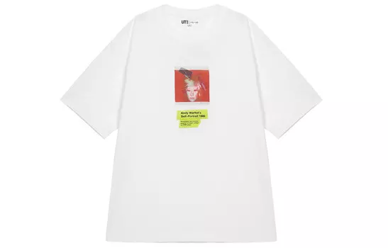 Энди Уорхол Футболка Энди Уорхола унисекс белая Uniqlo, белый