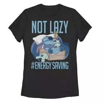 Энергосберегающая футболка с рисунком Disney's Lilo & Stitch для детей Not Lazy Licensed Character