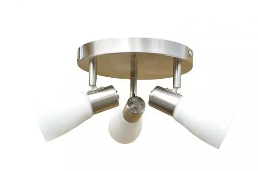 Энергосберегающий точечный светильник LENA-EIKO точечный светильник потолочный: 3-лампочки Dapo Leuchten, серебро