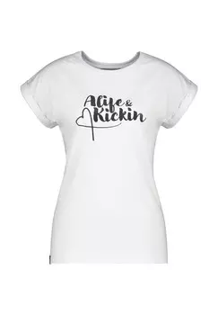Энид AK P Рубашка ak с надписью в виде сердца ALIFE AND KICKIN, цвет Brilliant White