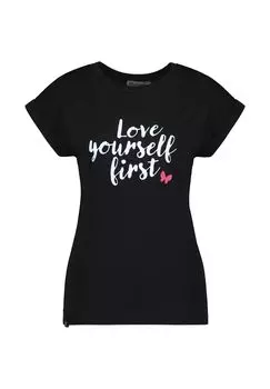 Энид AK P Рубашка сначала полюби себя ALIFE AND KICKIN, черный