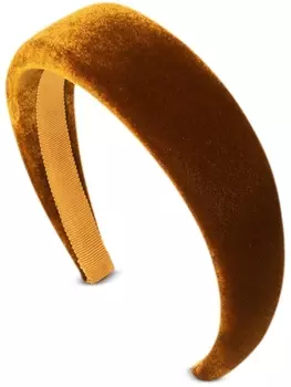 Jennifer Behr бархатная повязка на голову Кейт, коричневый