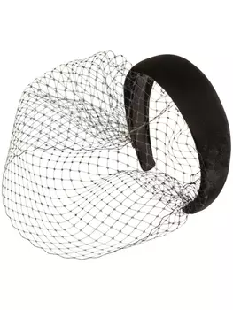 Jennifer Behr бархатный ободок Kate Voilette, черный