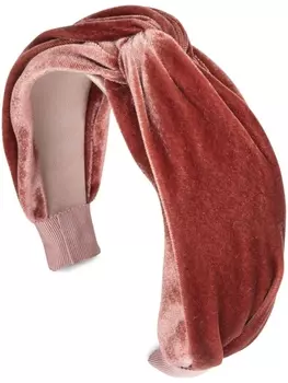 Jennifer Behr бархатный ободок, розовый