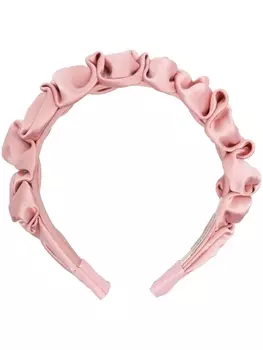 Jennifer Behr ободок Lia с оборками, розовый