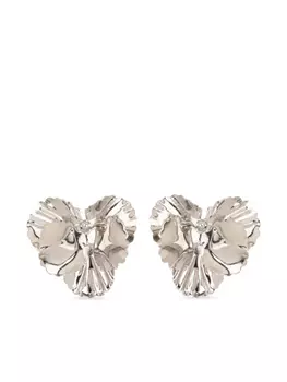 Jennifer Behr серьги-гвоздики Pansy, серебряный