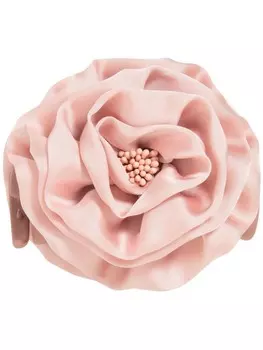 Jennifer Behr заколка для челюсти Rose с цветочной аппликацией, розовый