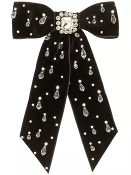 Jennifer Behr заколка для волос Alva с бантом, черный