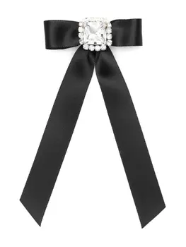 Jennifer Behr заколка для волос в виде банта, украшенная драгоценными камнями, черный