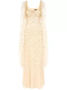 Jenny Packham платье Angel Wing, нейтральный