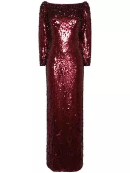 Jenny Packham платье Ballroom Blitz с пайетками, красный