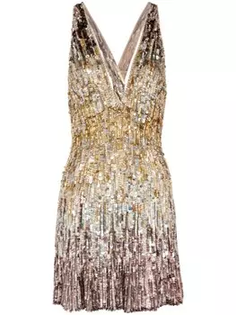 Jenny Packham платье Brilliance, золотистый