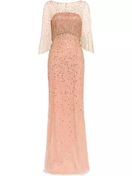 Jenny Packham платье макси Kia, розовый