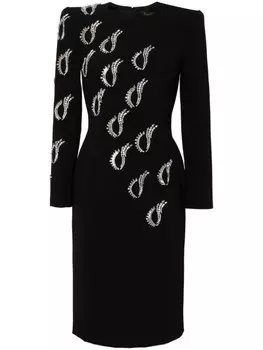 Jenny Packham платье миди Jealous с кристаллами, черный