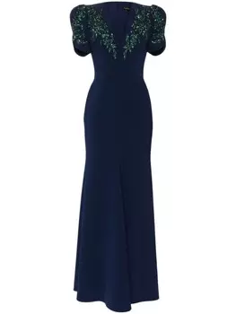 Jenny Packham платье Serenade, синий