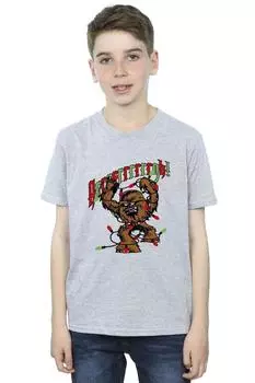 Эпизод IV: Футболка «Новая надежда Чубакки Argh Lights» Star Wars, серый