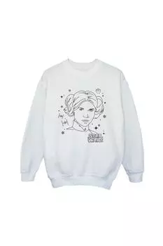 Эпизод IV: Толстовка с рождественским эскизом Леи «Новая надежда» Star Wars, белый