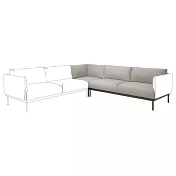 ЭПЛАРИД Угловая секция, 2 места, Лейде светло-серый PPLARYD IKEA