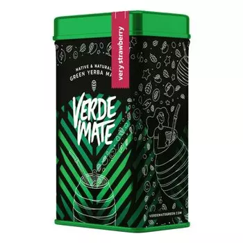 Йербера – банка + Верде Мате Зеленая Очень Клубника 0,5кг Verde Mate