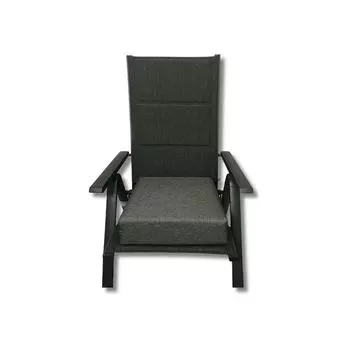 Эргономичная подушка сиденья из пенопласта премиум-класса | толщина 4 см | Несколько размеров | Сделано в ЕС | Идеально подходит для стульев и скамеек | Антрацит – 60x60см / комплект из 4 шт. Luxus Wohnkultur