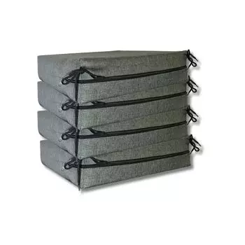 Эргономичная подушка сиденья из пенопласта премиум-класса | толщина 4 см | Несколько размеров | Сделано в ЕС | Идеально подходит для стульев и скамеек | Антрацит – 50x50см / 1 шт. Luxus Wohnkultur