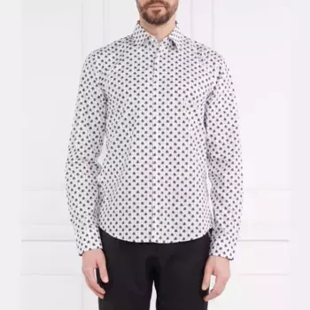 Эргономичная рубашка приталенного кроя Hugo, белый