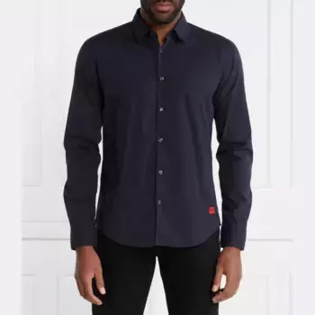 Эргономичная рубашка приталенного кроя Hugo, синий