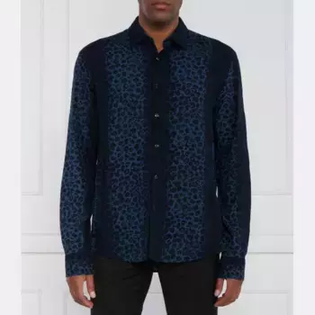 Эргономичная рубашка приталенного кроя Hugo, синий