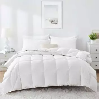 Эргономичное всесезонное пуховое одеяло Puredown, цвет White