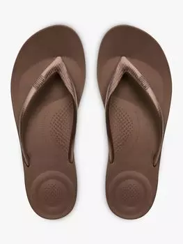 Эргономичные шлепанцы FitFlop IQushion, металлик