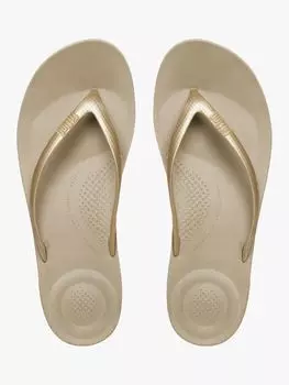 Эргономичные шлепанцы FitFlop IQushion, золотые