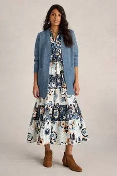 Эрин длинный кардиган White Stuff, синий