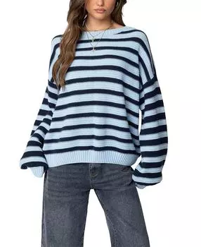 Эрин Оверсайз Свитер Edikted, синий