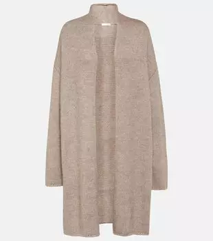 Эрнесто альпака и шелковый кардиган The Row, бежевый