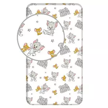 JERRY FABRICS Простыня Tom and Jerry TJ050 хлопок, 90/200 см