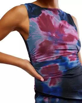 Эш вязаный топ Free People, синий