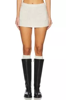 Эштон трикотажная юбка-шорты Frankies Bikinis, бежевый