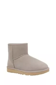 Эскимосские сапоги женские серые классические модель mini ii из кожи Ugg