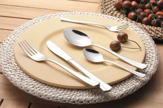 Эсмейер 16 шт. Набор столовых приборов для меню "Стокгольм" из полированной нержавеющей стали 18/10 - прочный, долговечный - на 4 персоны Esmeyer