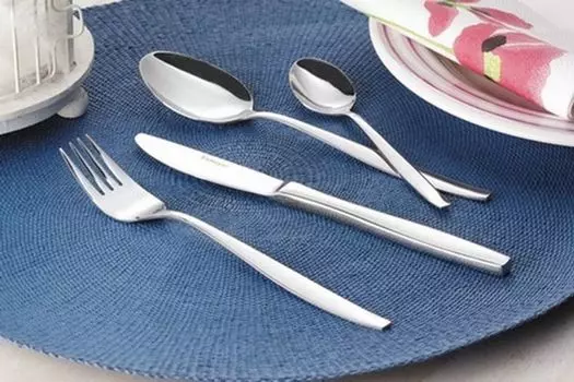 Эсмейер 36 шт. Набор столовых приборов для меню 'LAURA' 18/0 из полированной нержавеющей стали с изогнутыми ручками - на 12 персон Esmeyer