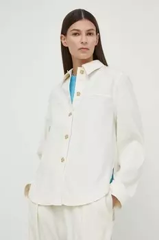 ЭСМЕЛЬ рубашка Samsoe Samsoe, бежевый