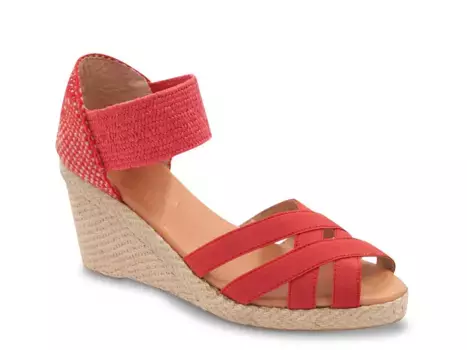 Эспадрильи Adin на танкетке Andre Assous, Red